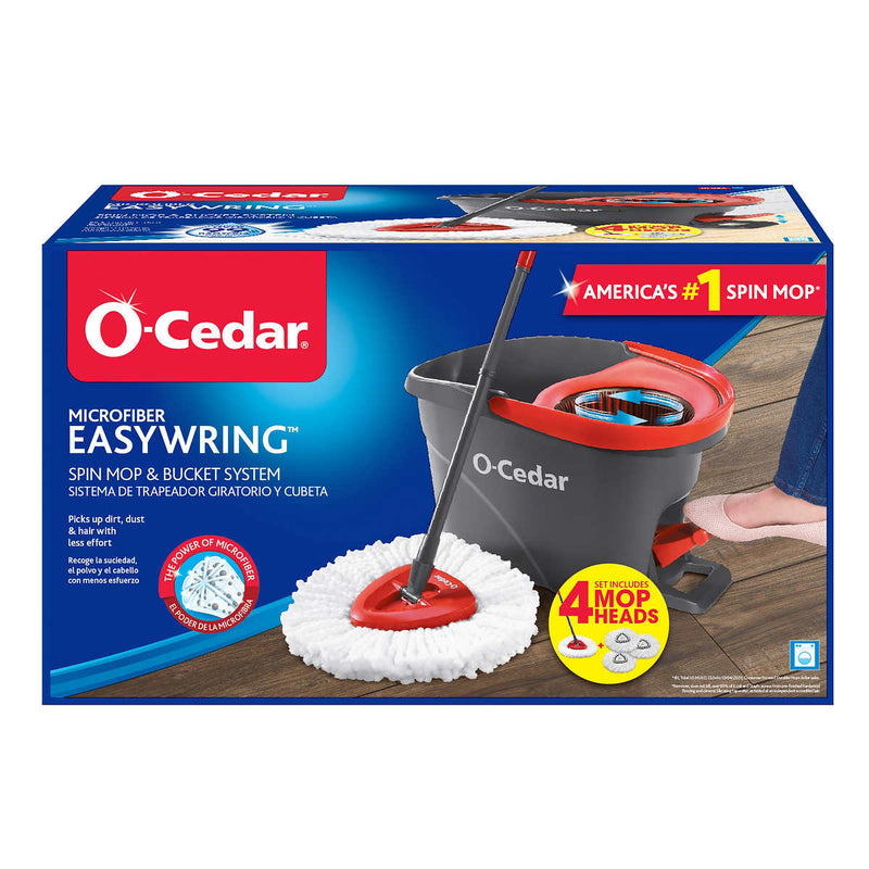 O-Cedar EasyWring Spin Mop and Bucket System with 3 Refills ) | Home Deliveries