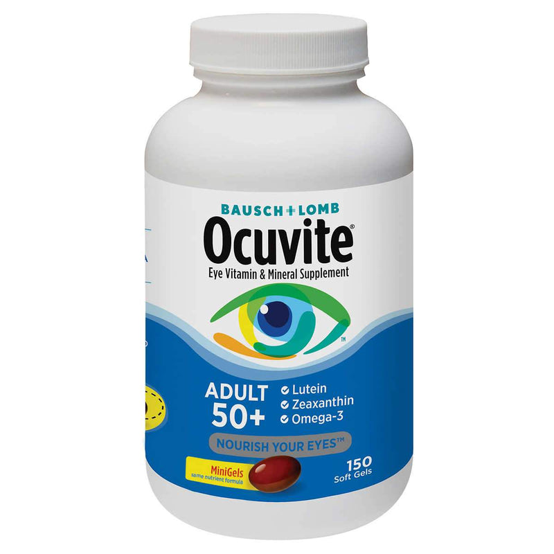 Ocuvite Adult 50+, 150 Soft Gels