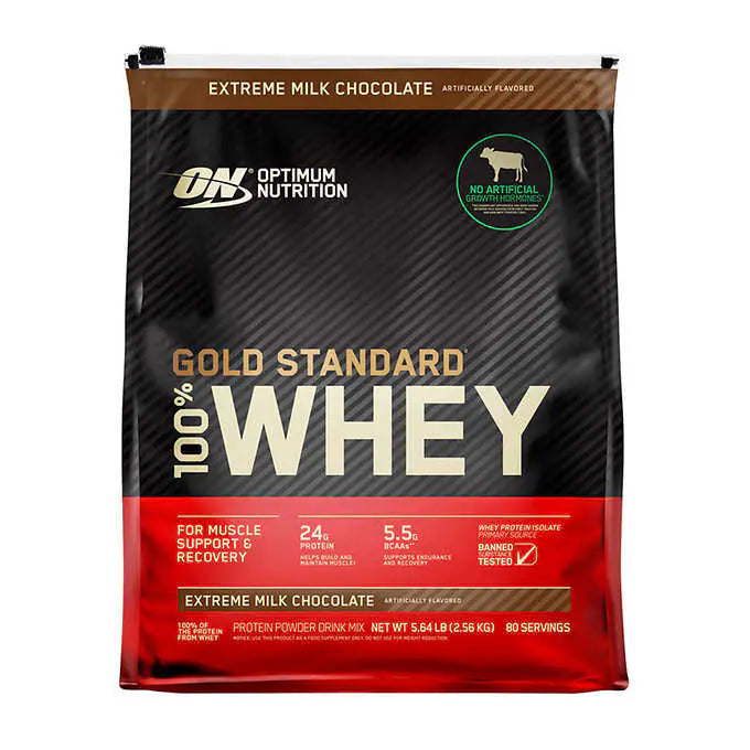 Optimum Nutrition Gold Standard 100% Whey Protein, 80 Servings