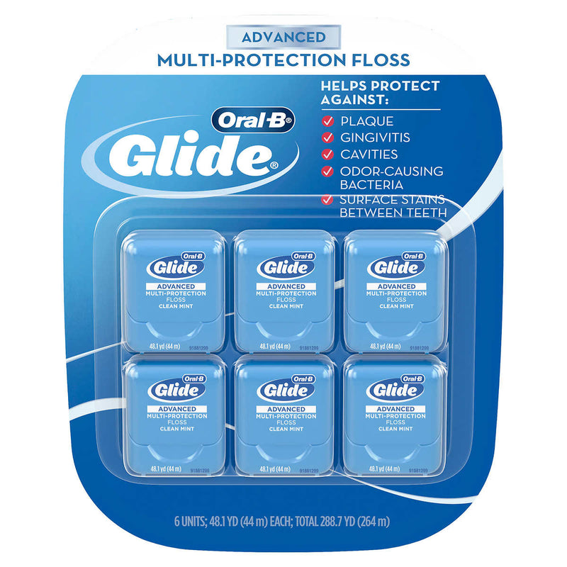 Oral-B Glide Advanced Multi-Protection Floss, 6-pack ) | Home Deliveries