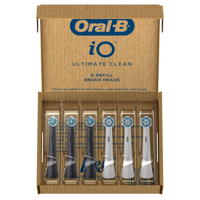 Oral-B iO Series Ultimate Clean Replacement Toothbrush Heads, 6-count ) | Home Deliveries