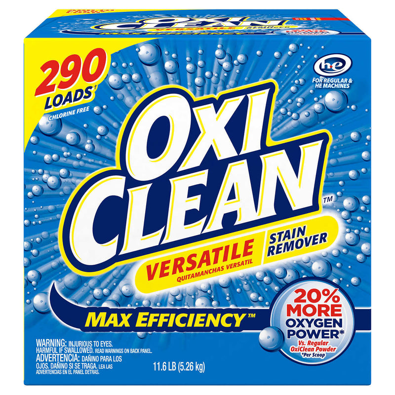 OxiClean Max Efficiency HE Powder Stain Remover, 290 loads, 11.6 lbs - Home Deliveries