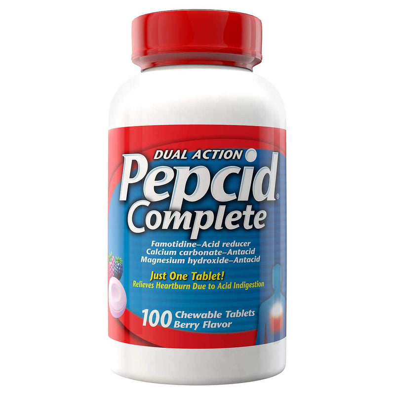 Pepcid Dual Action Complete, 100 Chewable Tablets - Home Deliveries