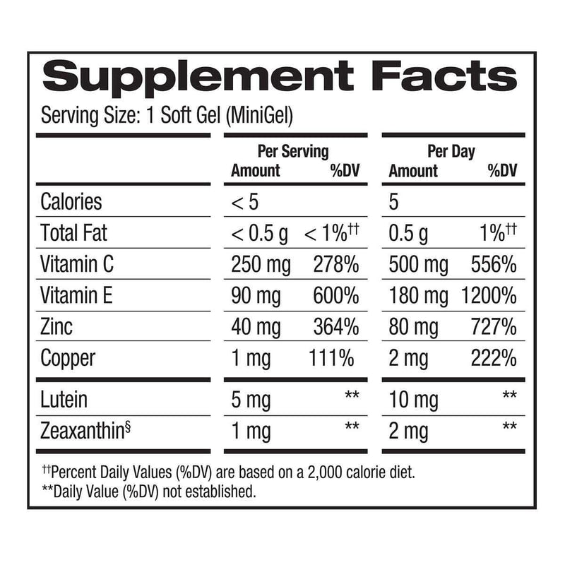 PreserVision AREDS 2 Formula, 210 Soft Gels