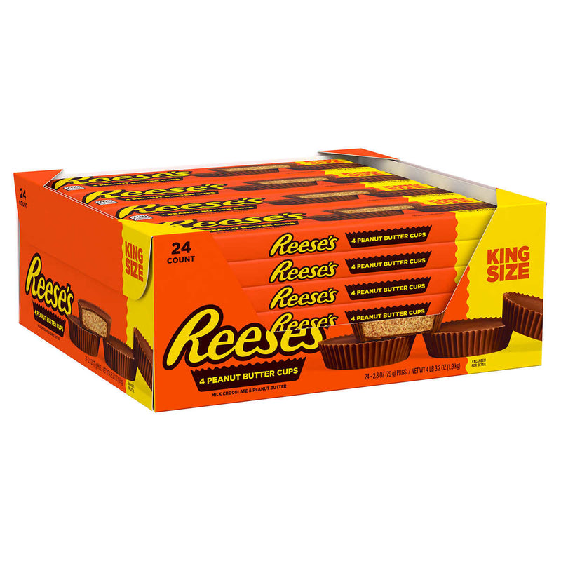 Reese's Peanut Butter Cups, King Size, 2.8 oz, 24-count