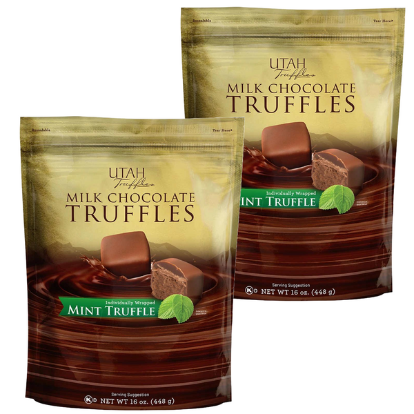 Utah Truffle Milk Chocolate Mint Truffles 16oz 2-pack