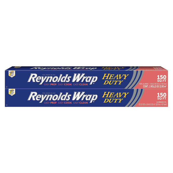 Reynolds Wrap Heavy Duty Aluminum Foil, 18 in x 33.33 yds, 2-count