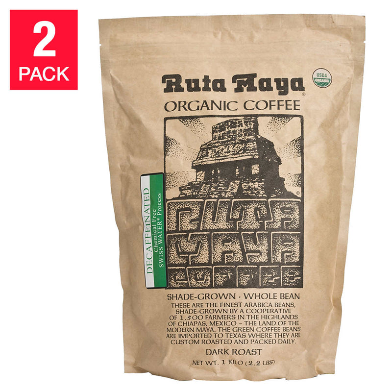 Ruta Maya Decaffeinated Coffee 2.2 lb, 2-pack ) | Home Deliveries