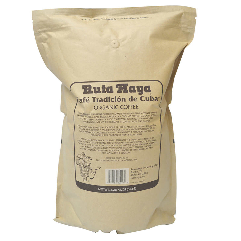 Ruta Maya Organic Jiguaní Whole Bean Coffee 5 lb ) | Home Deliveries