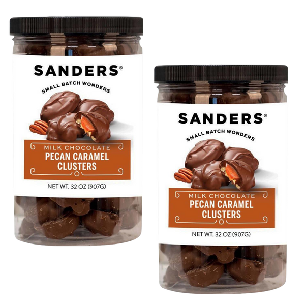 Sanders Milk Chocolate Pecan Caramel Clusters 32 oz, 2-pack