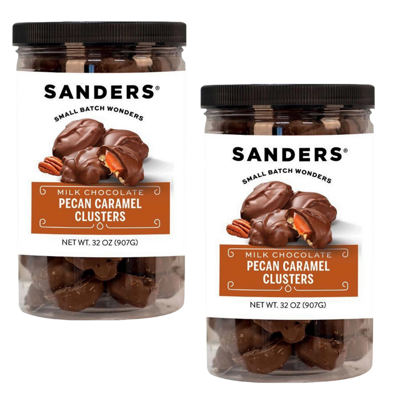 Sanders Milk Chocolate Pecan Caramel Clusters 32 oz, 2-pack