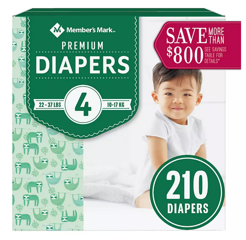 Member's Mark Premium Baby Diapers (Choose Your Size)