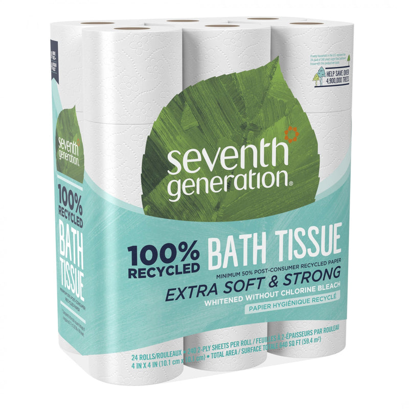 Seventh Generation White Bathroom Tissue 2-ply Toilet Paper, 24 count - Home Deliveries