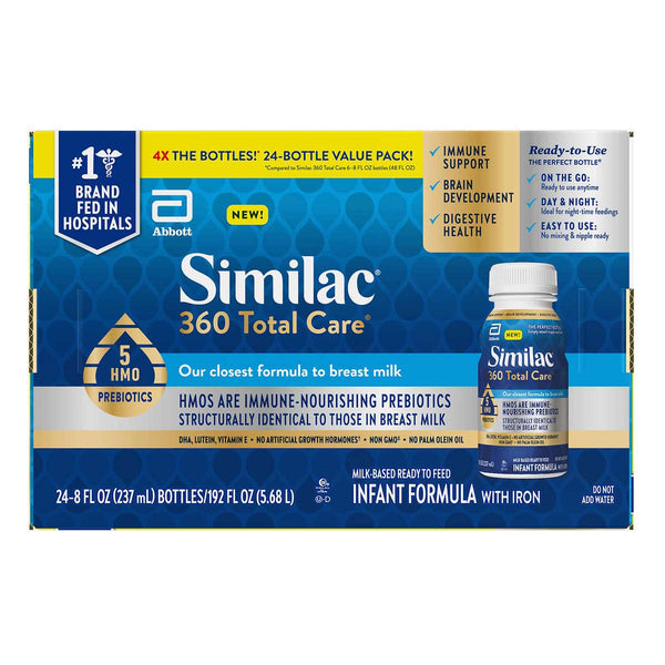 Similac 360 Total Care Ready-to-Feed Infant Formula 8 fl oz, 24-pack ) | Home Deliveries