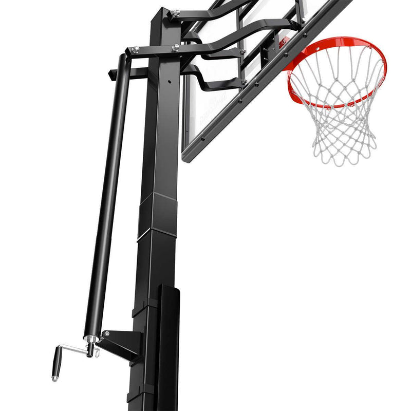 Spalding 60  Glass Screw Jack In-Ground Basketball Hoop ) | Home Deliveries