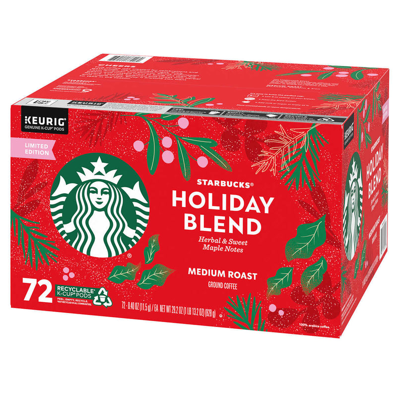 Starbucks Coffee Holiday Blend K-Cup Pod, 72-count ) | Home Deliveries