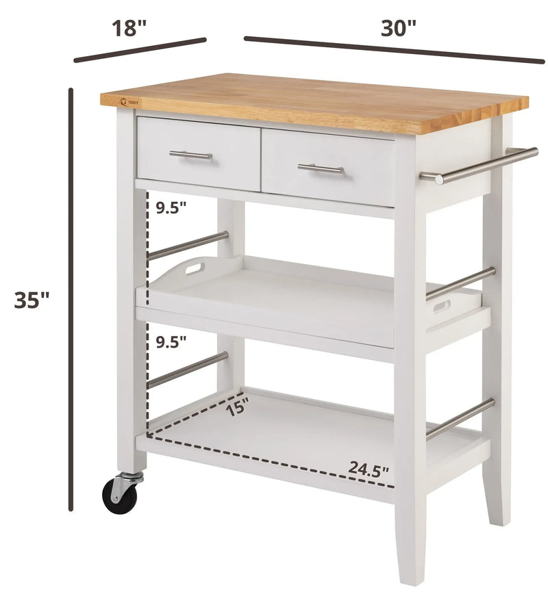 TRINITY 3-tier Kitchen Cart with Drawers