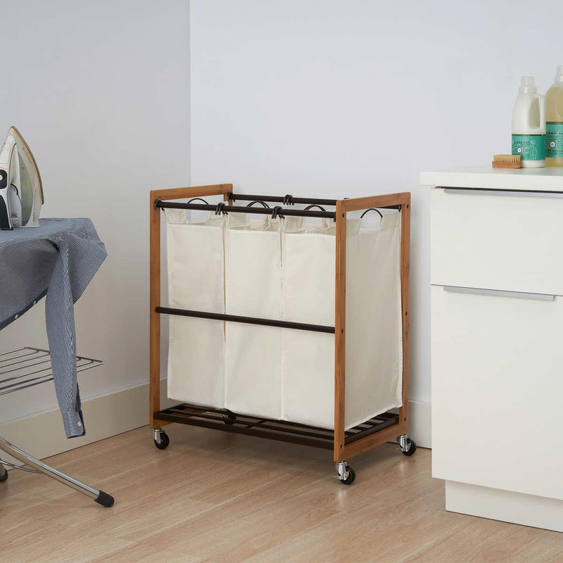 TRINITY 3-bag Laundry Cart