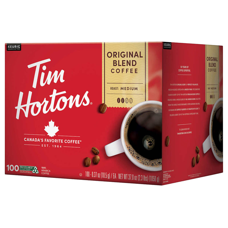 Tim Hortons Coffee Original Blend K-Cup Pod, 100-count ) | Home Deliveries