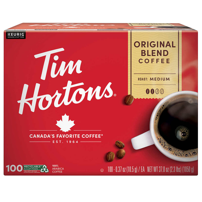 Tim Hortons Coffee Original Blend K-Cup Pod, 100-count ) | Home Deliveries