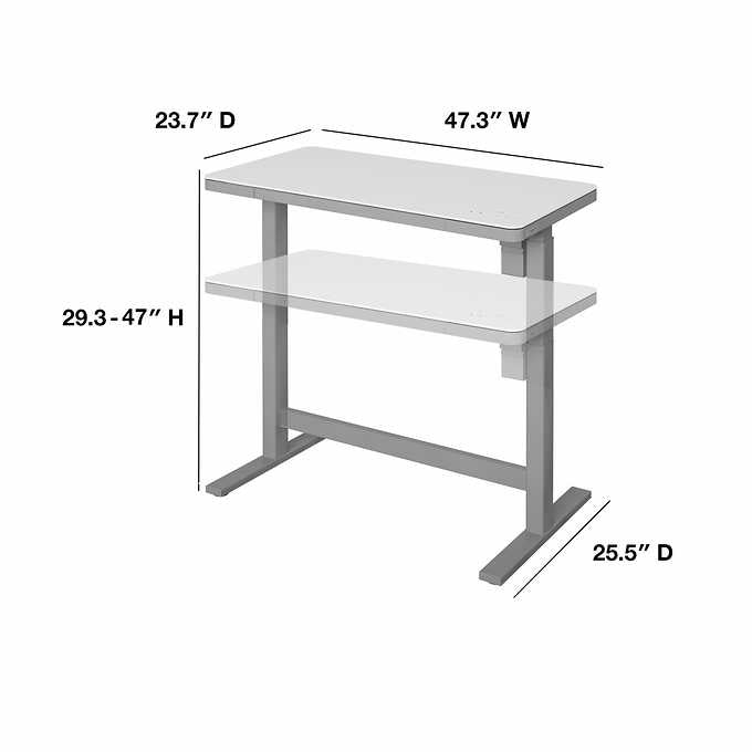 Tresanti Geller 47” Adjustable Height Desk