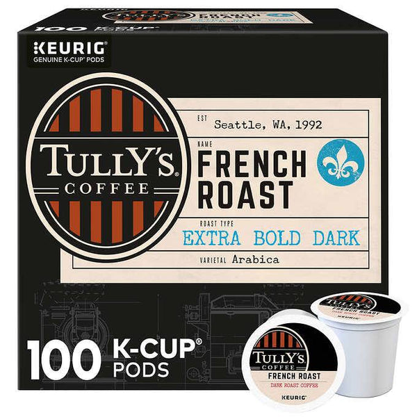 Tully's Coffee French Roast K-Cup Pods, 80-count