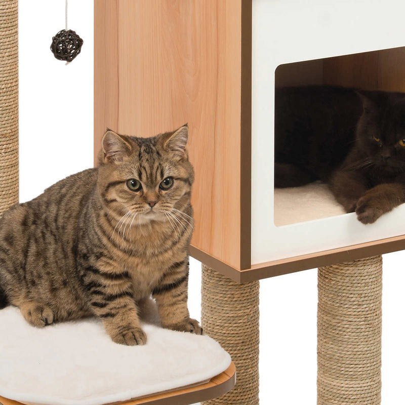 Vesper High Base Cat Tree - Walnut