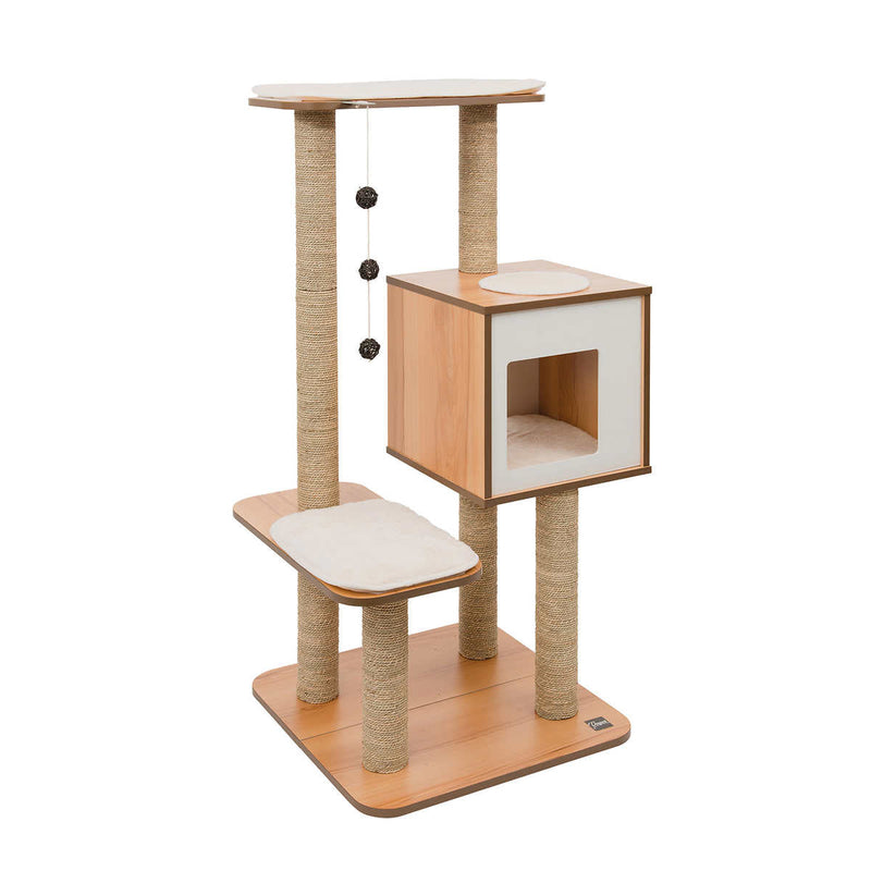 Vesper High Base Cat Tree - Walnut