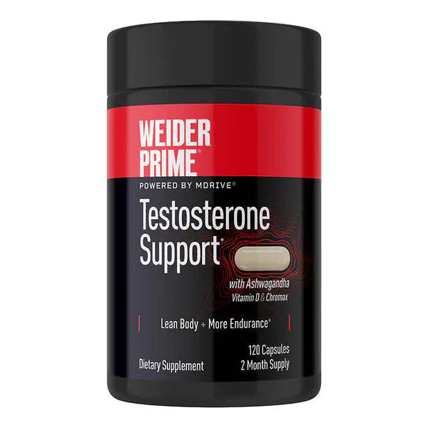 Weider Prime Testosterone Support, 120 Capsules