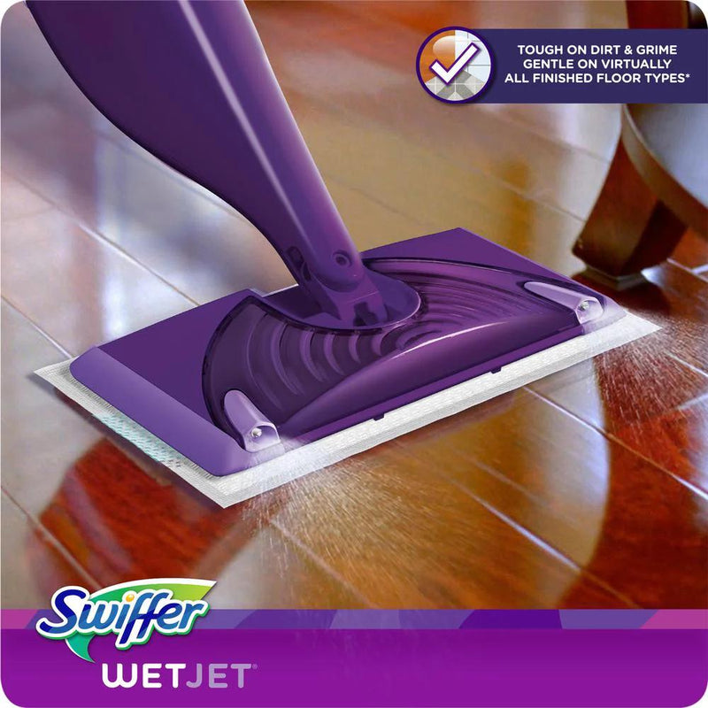 WetJet Power Spray Mop Starter Kit (1-WetJet, 5-Pads, Cleaning Solution and Batteries) ) | Home Deliveries