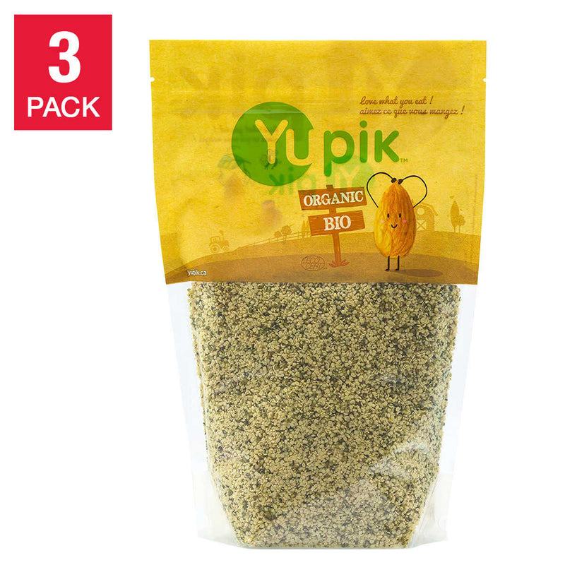 Yupik Organic Hulled Hemp Hearts 2.2 lb 3-pack ) | Home Deliveries