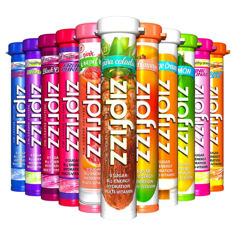 Zipfizz Healthy Energy Drink Mix, 30 Tubes - Select Flavor - Home Deliveries