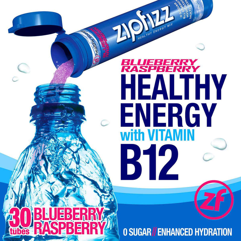 Zipfizz Healthy Energy Drink Mix, 30 Tubes - Select Flavor - Home Deliveries