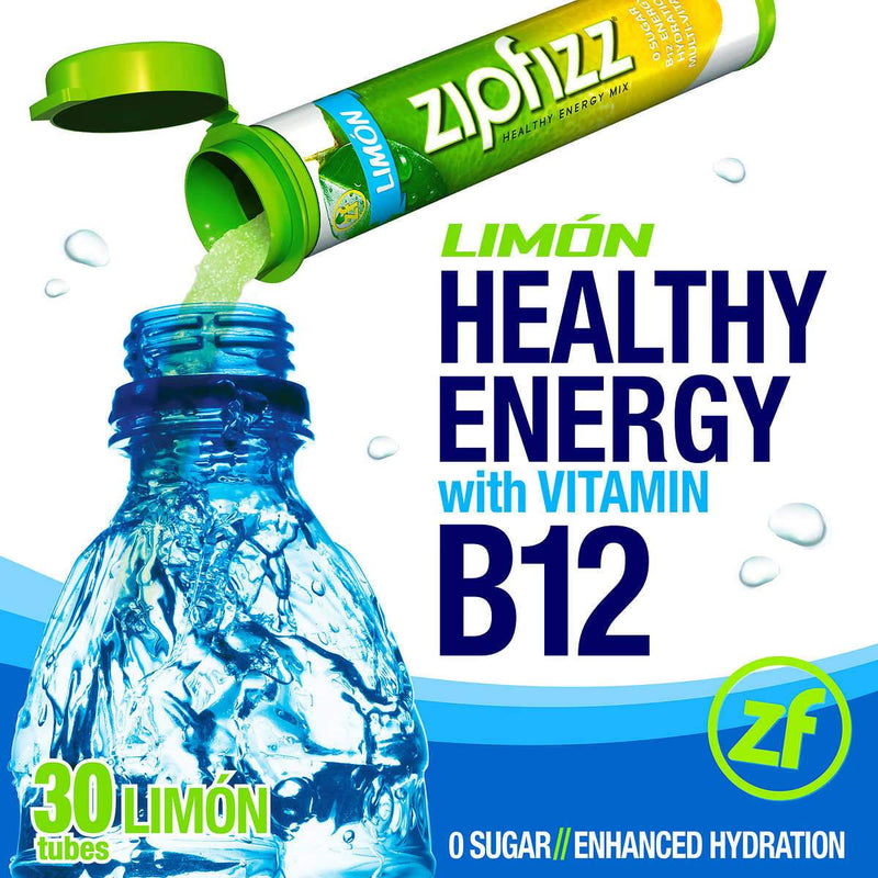 Zipfizz Healthy Energy Drink Mix, 30 Tubes - Select Flavor - Home Deliveries