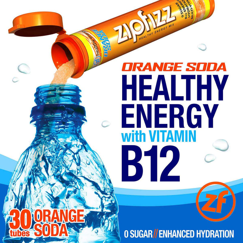 Zipfizz Healthy Energy Drink Mix, 30 Tubes - Select Flavor - Home Deliveries