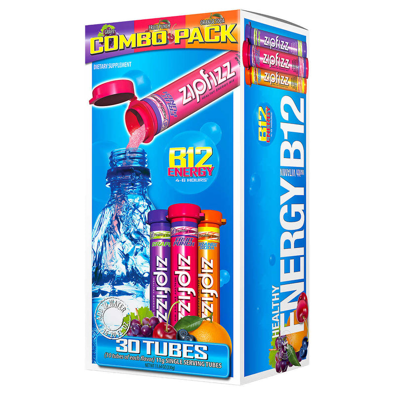 Zipfizz Healthy Energy Drink Mix, Variety Pack, 30 Tubes ) | Home Deliveries