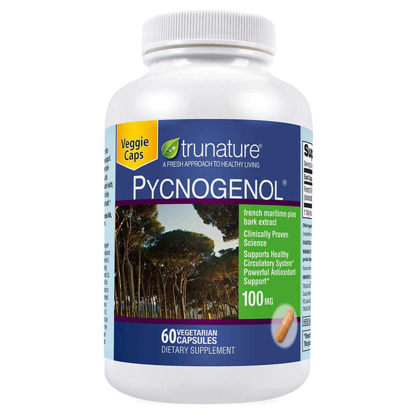 trunature Pycnogenol 100 mg., 60 Vegetarian Capsules - Home Deliveries