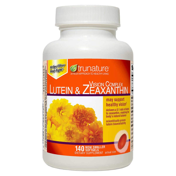 trunature Vision Complex Lutein and Zeaxanthin, 140 Softgels - Home Deliveries